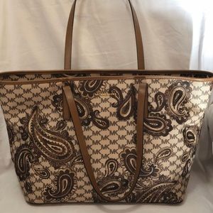 Michael Kors paisley print large tote